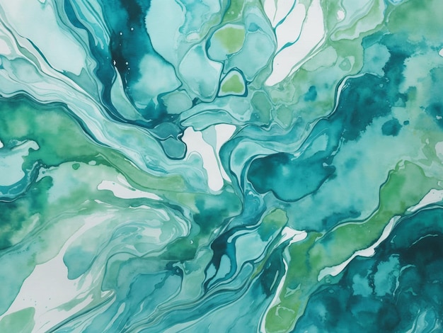 fondo de pintura de agua abstracto por teal