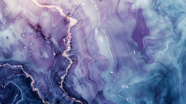 Fondo de pintura púrpura abstracta Textura acrílica con patrón de mármol