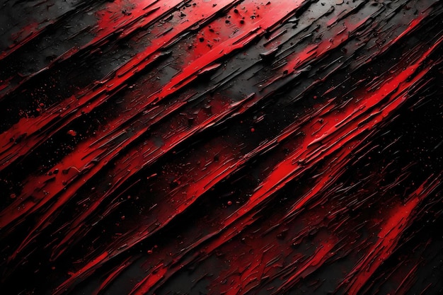 Fondo de pintura roja y negra con textura grunge