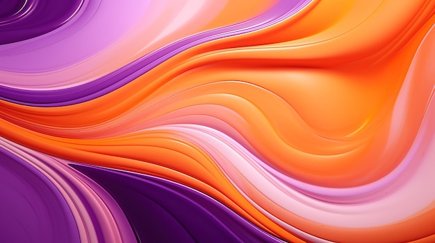 Foto fondo de pintura violeta y naranja abstracto con textura grunge fluida líquida