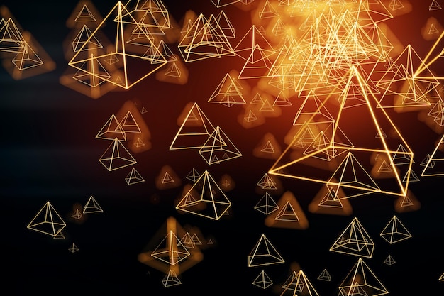 Fondo de pirámide brillante