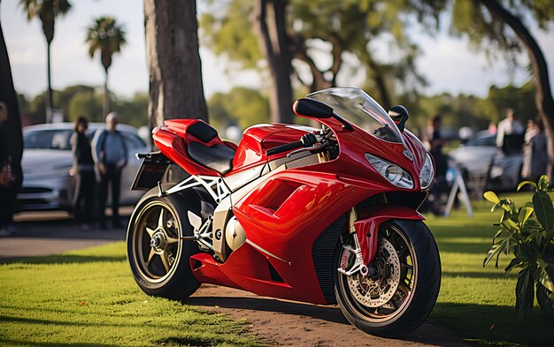 Foto fondo de pista de carreras de conducción de motos de carreras rápidas con espacio de copia