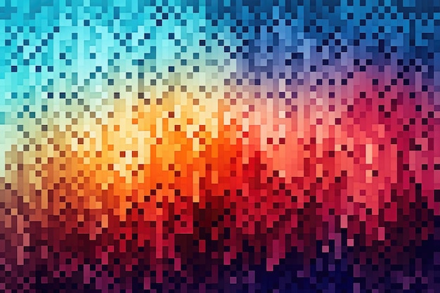 Fondo de píxeles abstractos Patrón de colores con efecto mosaico