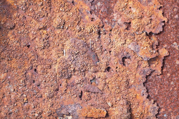 Fondo de placa de hierro oxidado