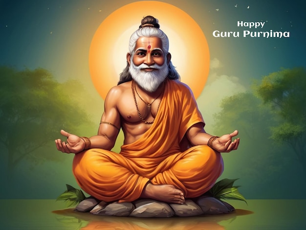 Foto fondo plano para el guru purnima