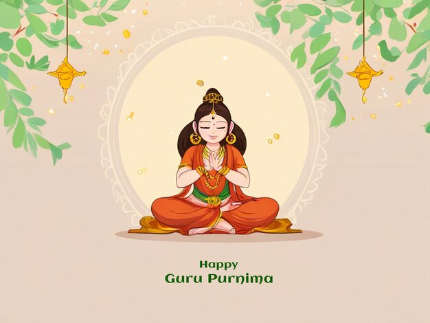 Foto fondo plano para el guru purnima