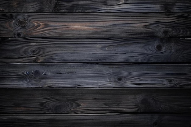 Foto fondo plano de textura de madera negra