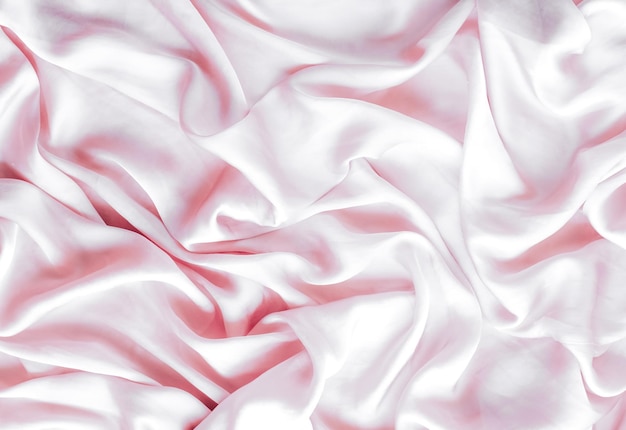 Fondo plano de textura de seda suave rosa