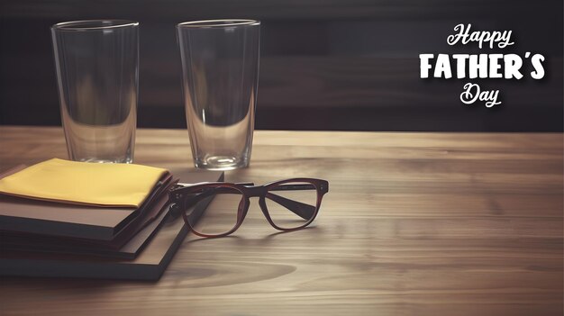 Foto fondo de plantilla de tabla en blanco con espacio de copia concepto del día del padre