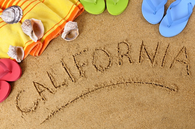 Fondo de playa de California