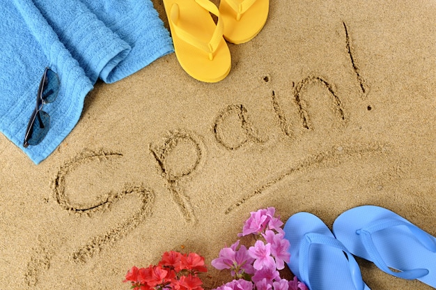 Fondo de playa de España
