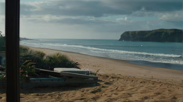 Foto fondo de la playa