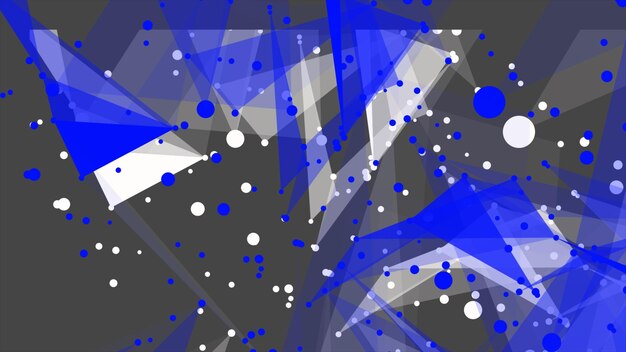 Fondo de plexo vectorial multicolor ligero con triángulos Ilustración de material web renderización en 3D