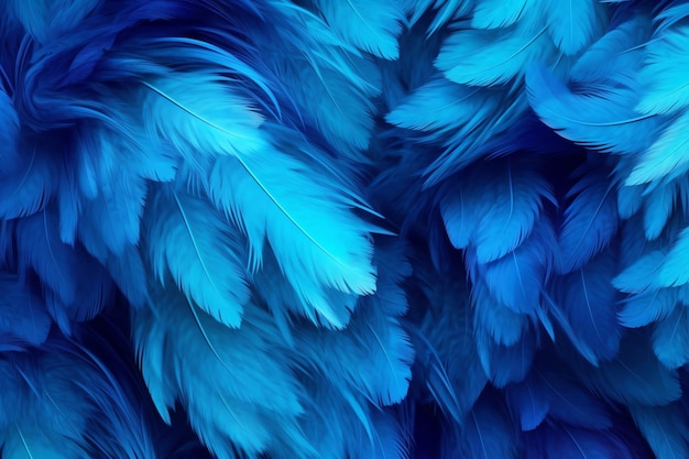 fondo de plumas azules