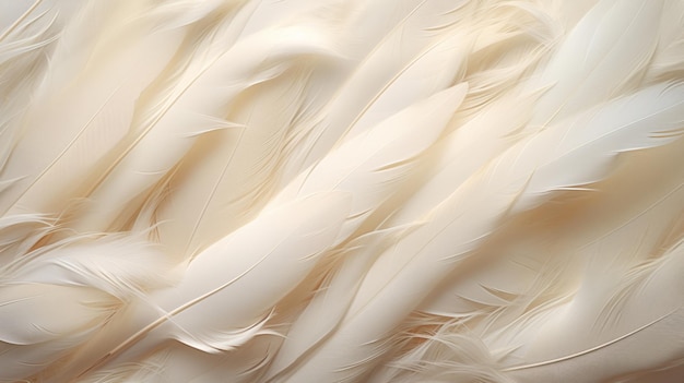 Fondo de plumas blancas de primer plano para la paz, la espiritualidad, la religión y la esperanza