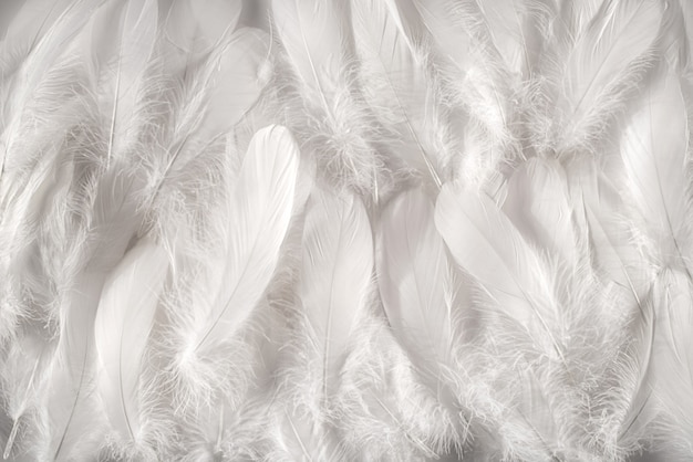 Fondo de plumas blancas