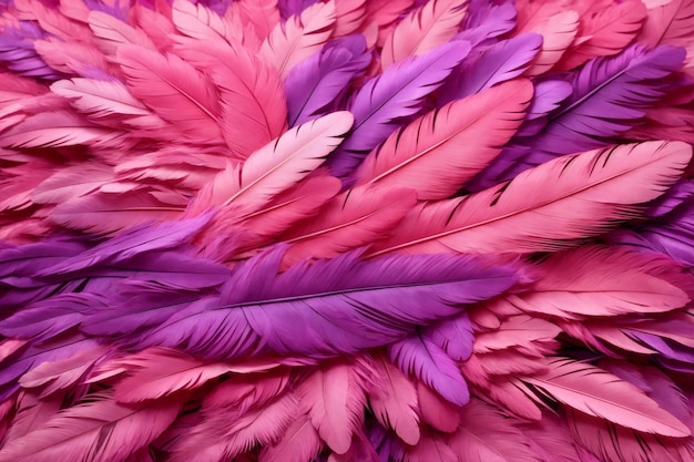 Foto fondo de plumas rosadas fondo de pantalla de plumas fondo de plumas textura de plumas esponjosas patrón de plumas textura de plumas textura de piel ai generativo