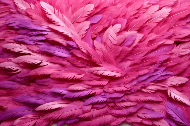 Foto fondo de plumas rosadas fondo de pantalla de plumas fondo de plumas textura de plumas esponjosas patrón de plumas textura de plumas textura de piel ai generativo