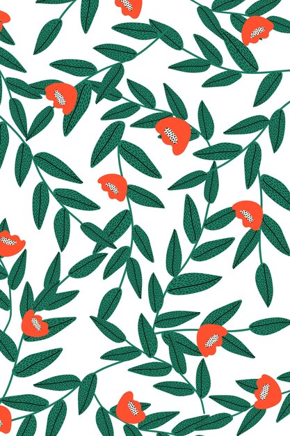 Fondo png transparente con patrones florales sin costuras