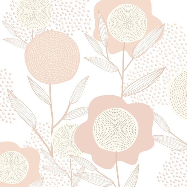 Fondo png transparente con patrones florales femeninos
