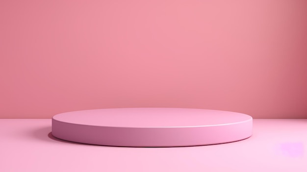 Fondo podio rosa plataforma de producto 3D stand de exhibición escena del escenario podio del pedestal luz abstracta