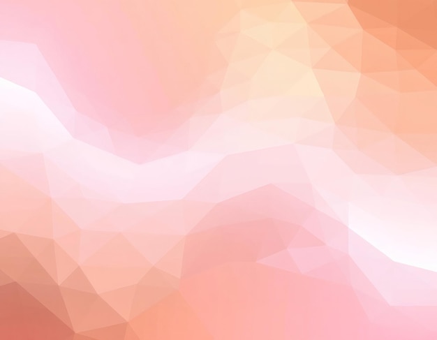 Fondo poligonal abstracto de color rosa y naranja