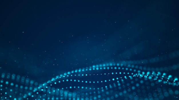 Fondo poligonal abstracto con puntos y líneas de conexión Fondo de tecnología de conexión