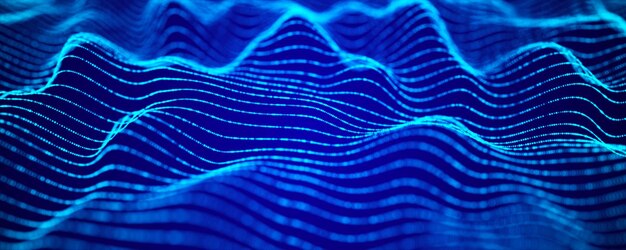 Fondo poligonal abstracto con puntos y líneas de conexión Fondo de tecnología de conexión