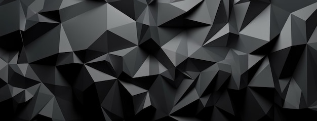 Fondo poligonal geométrico abstracto en colores oscuros Presagios Diseño gráfico IA generativa