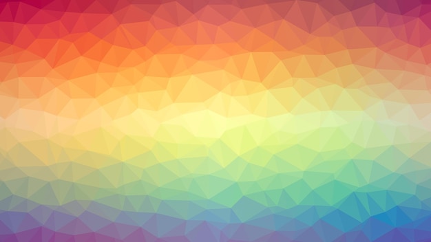 Fondo de polígono degradado iridiscente brillante y colorido