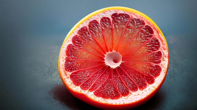 Fondo con pomelo y gotas de agua Enfoque selectivo