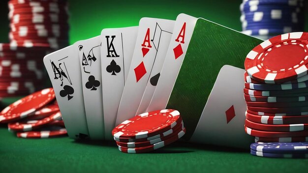 Fondo de póquer verde