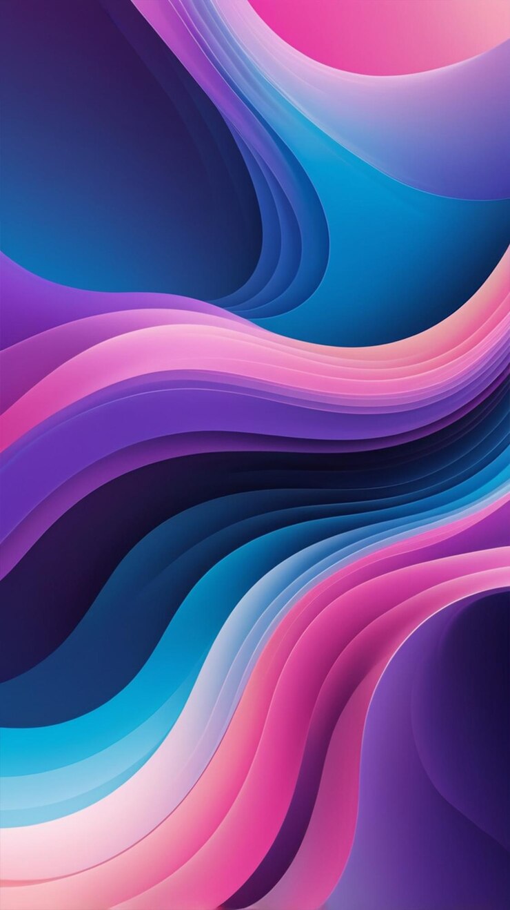 fondo de póster temático abstracto con colores vibrantes que se centran en formas fluidas y líneas dinámicas