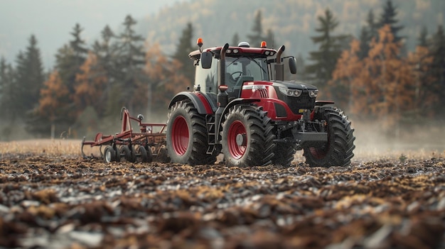 Fondo de precisión automatizado del tractor