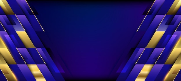 Fondo de Premio Azul y Oro Una Celebración Moderna y Elegante