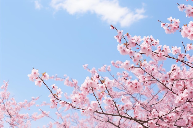 Un fondo de primavera vibrante que captura la esencia de la temporada de floración con una flora colorida