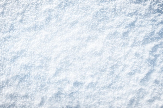 Fondo de primer plano de nieve blanca como la nieve