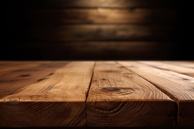 fondo del producto de mesa de madera