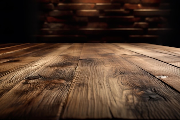 fondo del producto de mesa de madera