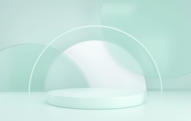 Fondo de producto de renderizado 3D