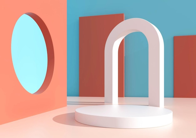 Fondo de producto de renderizado 3D