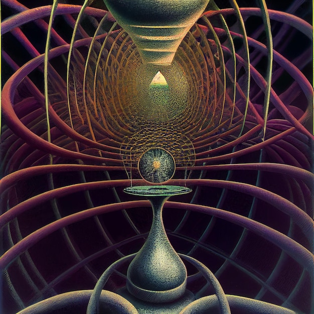 Fondo psicodélico fondo de pantalla trippy surrealista cartel alucinante abstracto