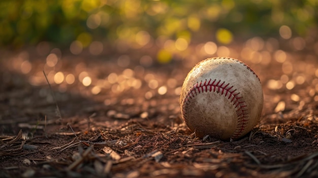 Fondo de publicidad de béisbol con espacio de copia.