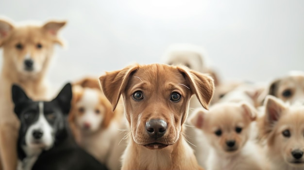 Fondo publicitario de una tienda de mascotas con espacio para copiar