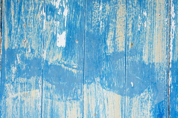 fondo de puerta de madera vieja azul