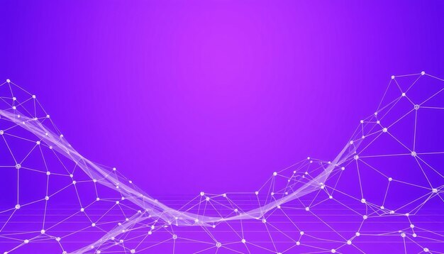 Fondo púrpura abstracto con diseño geométrico blanco