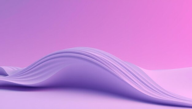 Fondo púrpura abstracto con una forma curva en primer plano