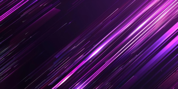 Fondo púrpura abstracto con líneas diagonales brillantes de estilo cibernético ideal para la web moderna y los carteles de