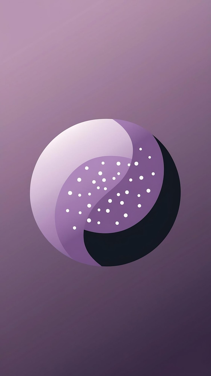 Foto fondo púrpura con un diseño de círculo
