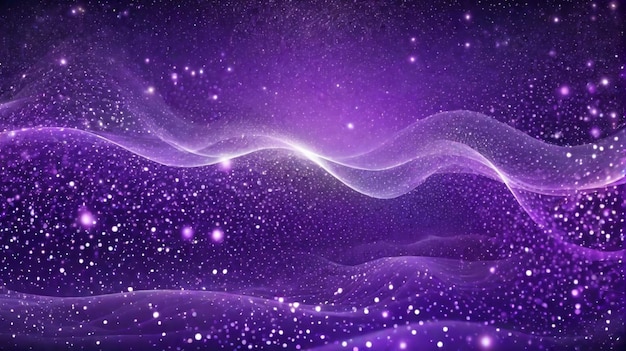 Un fondo púrpura con estrellas